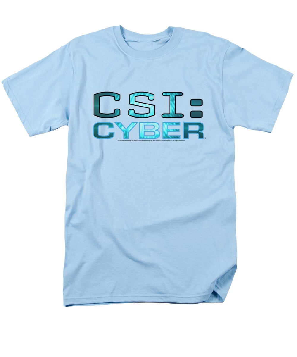  Men's T-Shirt (Regular Fit) featuring the digital art Csi: Cyber - Cyber Logo by Brand A
