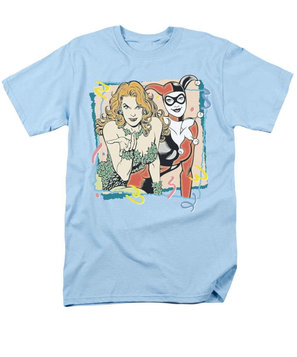 Dc Comics Men's T-Shirt (Regular Fit) featuring the digital art Dc - Totally Harvey And Ivy by Brand A