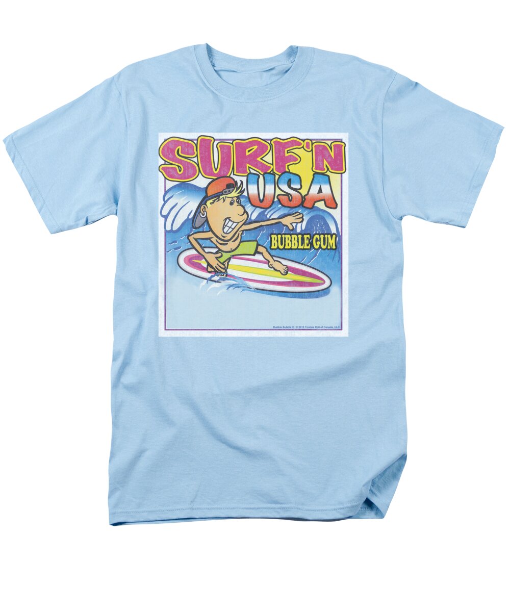 Dubble Bubble Men's T-Shirt (Regular Fit) featuring the digital art Dubble Bubble - Surfn Usa Gum by Brand A