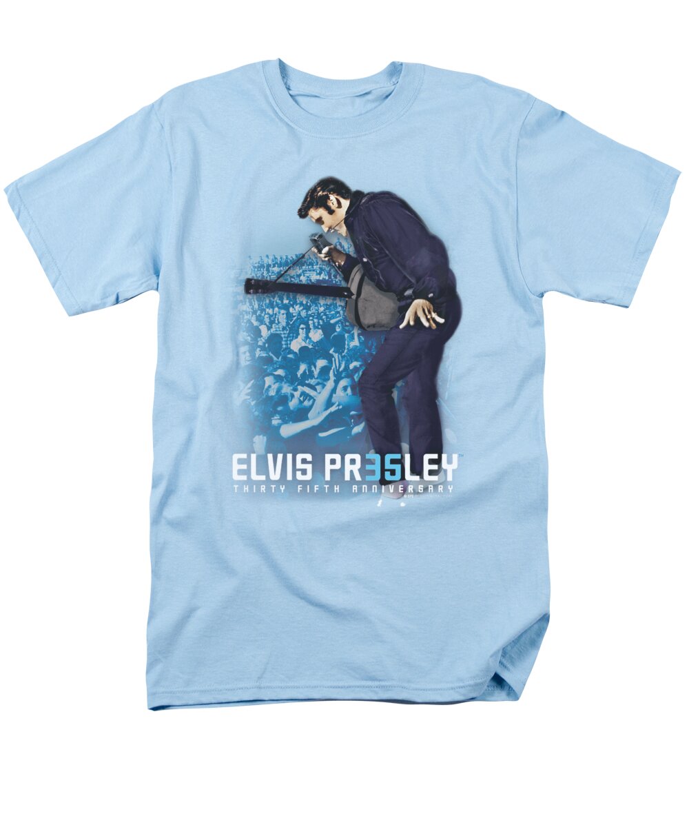  Men's T-Shirt (Regular Fit) featuring the digital art Elvis - 35th Anniversary 3 by Brand A
