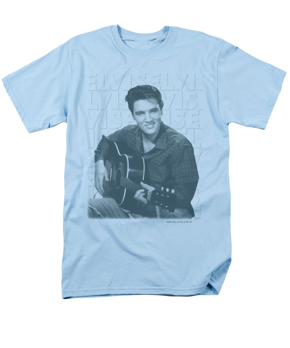 Elvis Men's T-Shirt (Regular Fit) featuring the digital art Elvis - Repeat by Brand A