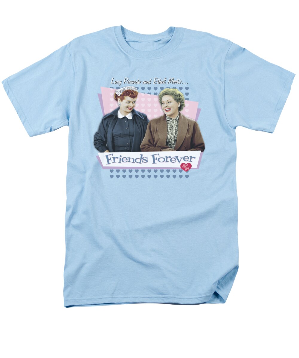 I Love Lucy Men's T-Shirt (Regular Fit) featuring the digital art Lucy - Friends Forever by Brand A