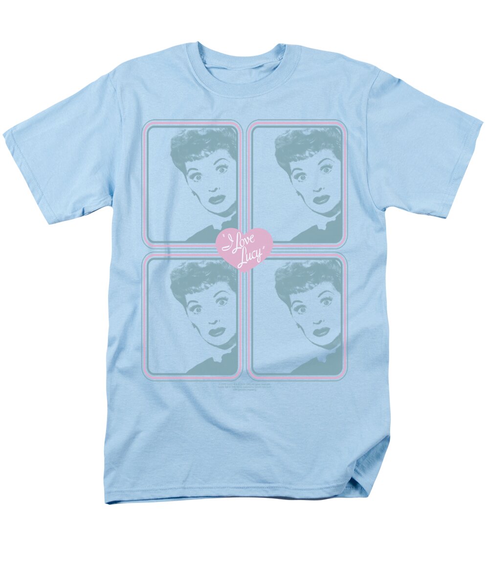 I Love Lucy Men's T-Shirt (Regular Fit) featuring the digital art Lucy - Lucy Squared by Brand A