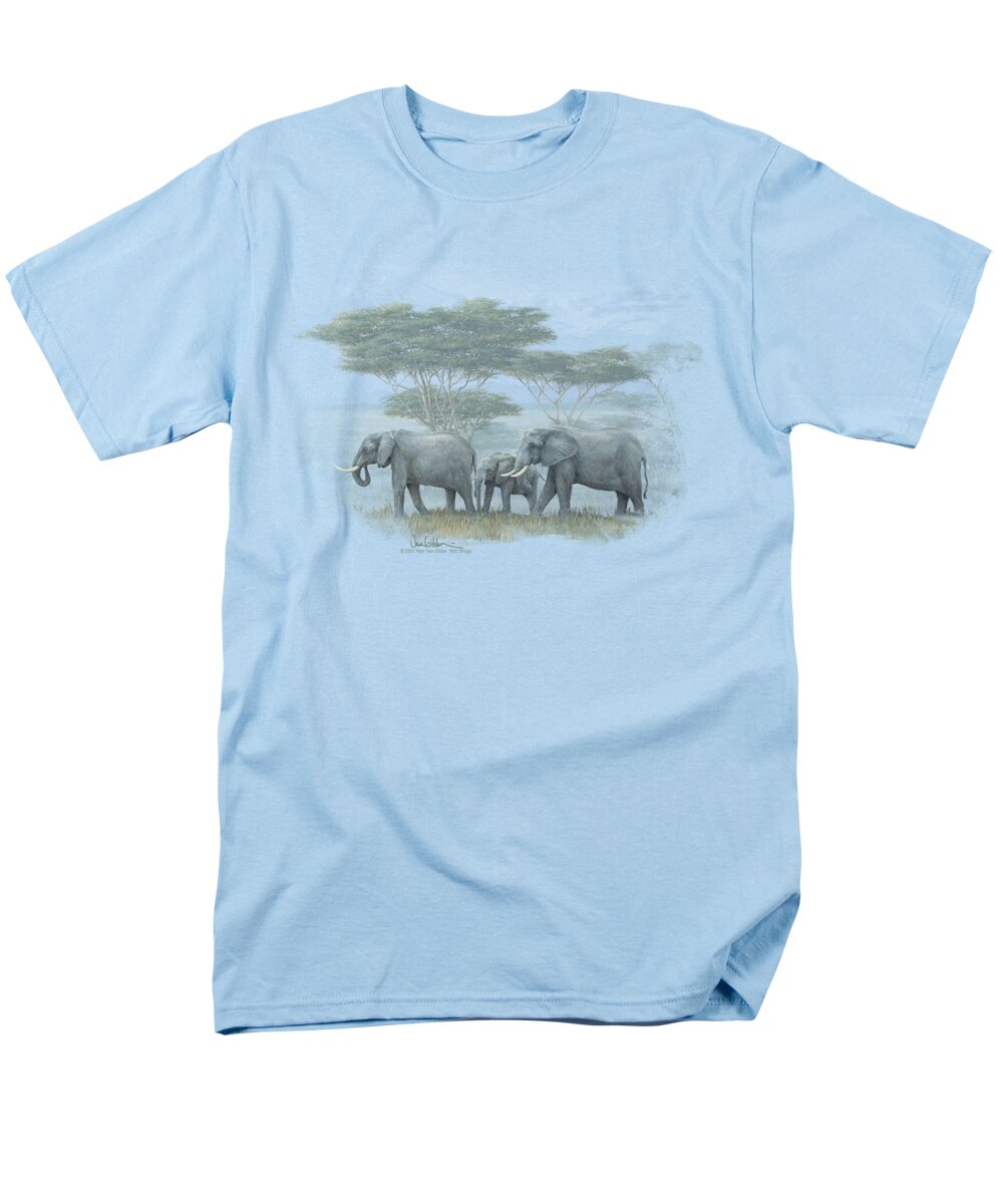 Wildlife Men's T-Shirt (Regular Fit) featuring the digital art Wildlife - Heart Of Africa by Brand A