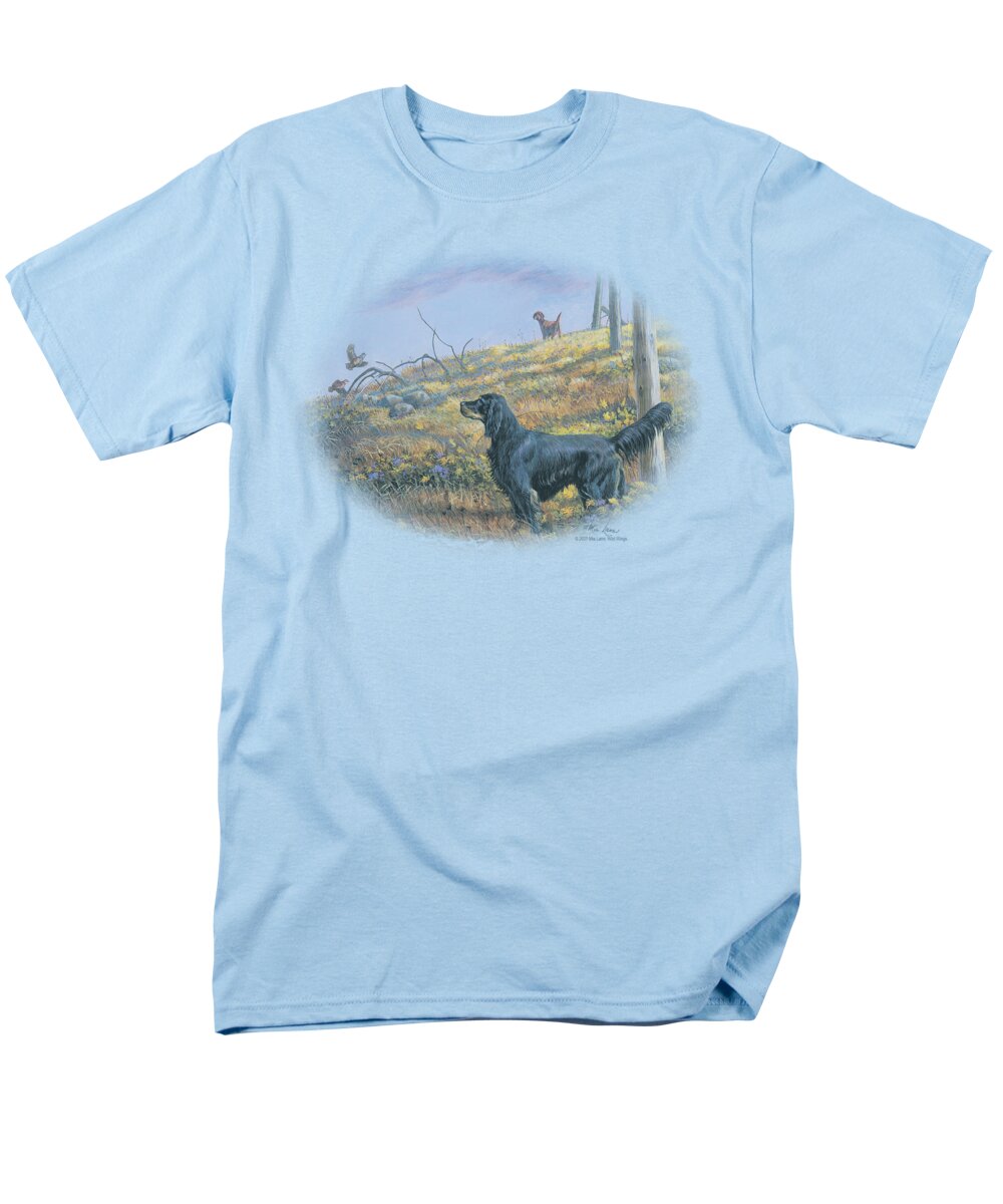 Wildlife Men's T-Shirt (Regular Fit) featuring the digital art Wildlife - Looking Back by Brand A