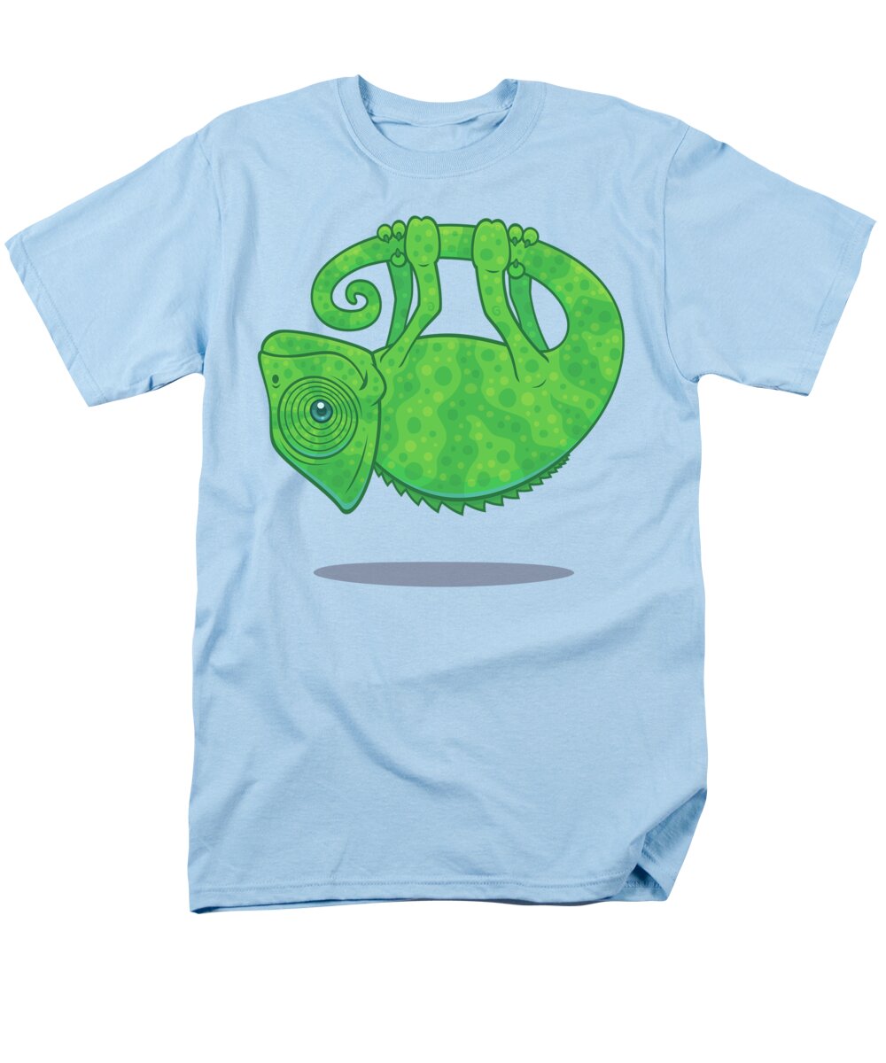 Chameleon Men's T-Shirt (Regular Fit) featuring the digital art Magical Chameleon by John Schwegel