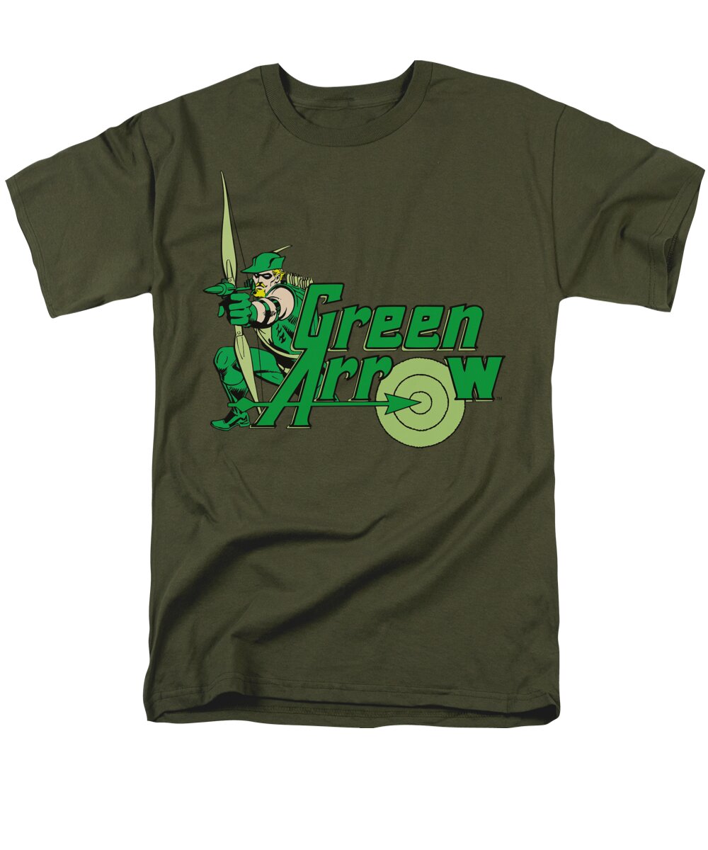 Dc Comics Men's T-Shirt (Regular Fit) featuring the digital art Dc - Green Arrow by Brand A