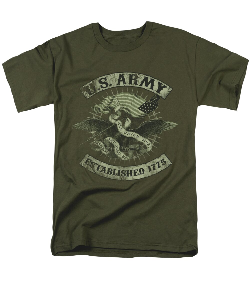 Air Force Men's T-Shirt (Regular Fit) featuring the digital art Army - Union Eagle by Brand A