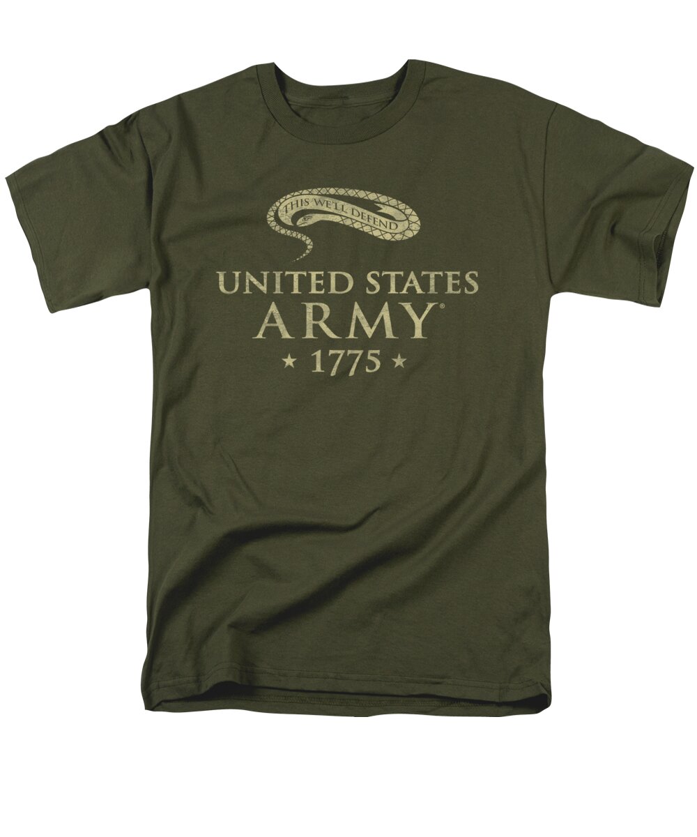 Air Force Men's T-Shirt (Regular Fit) featuring the digital art Army - We'll Defend by Brand A