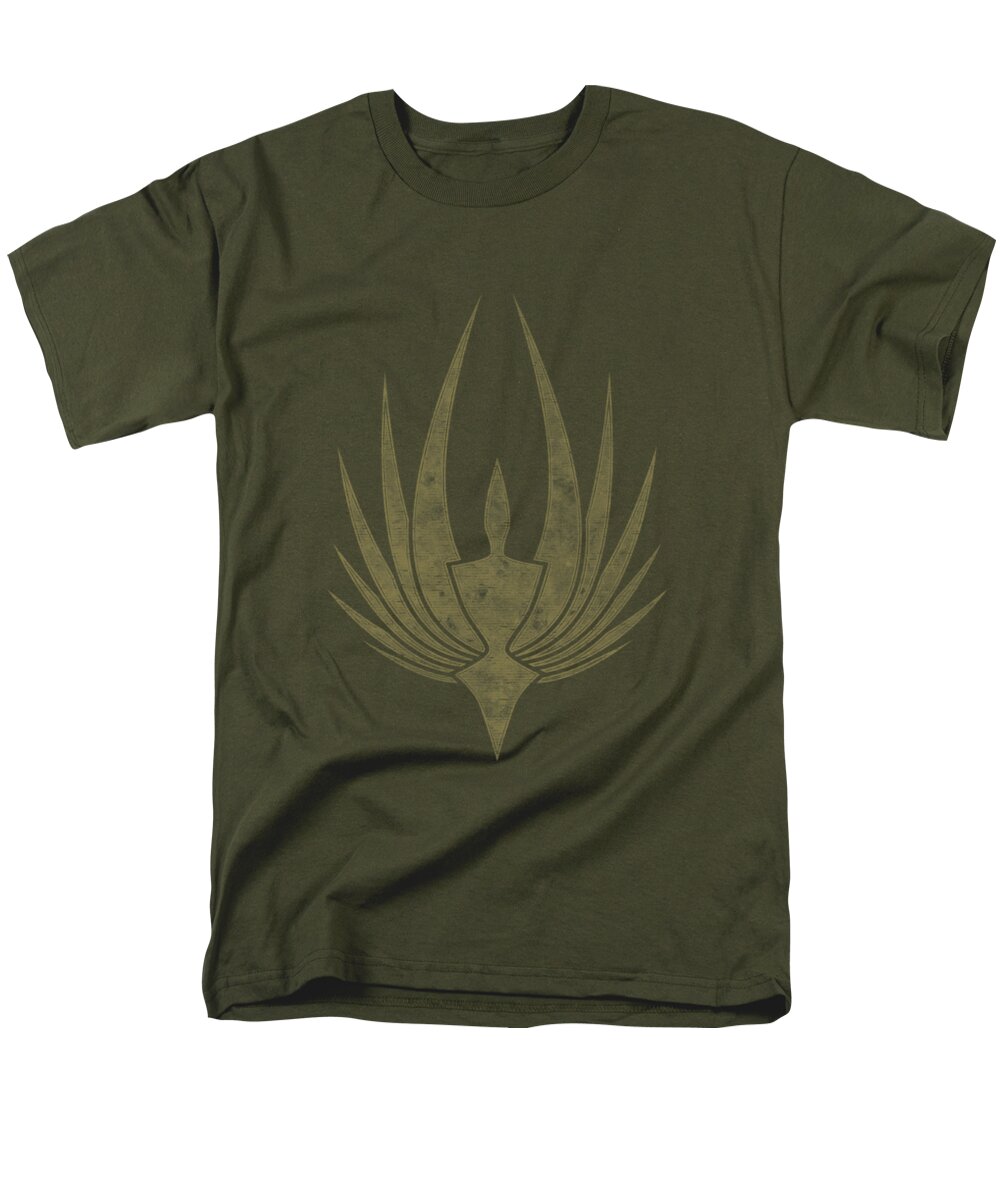 Battlestar Men's T-Shirt (Regular Fit) featuring the digital art Bsg - Phoenix by Brand A