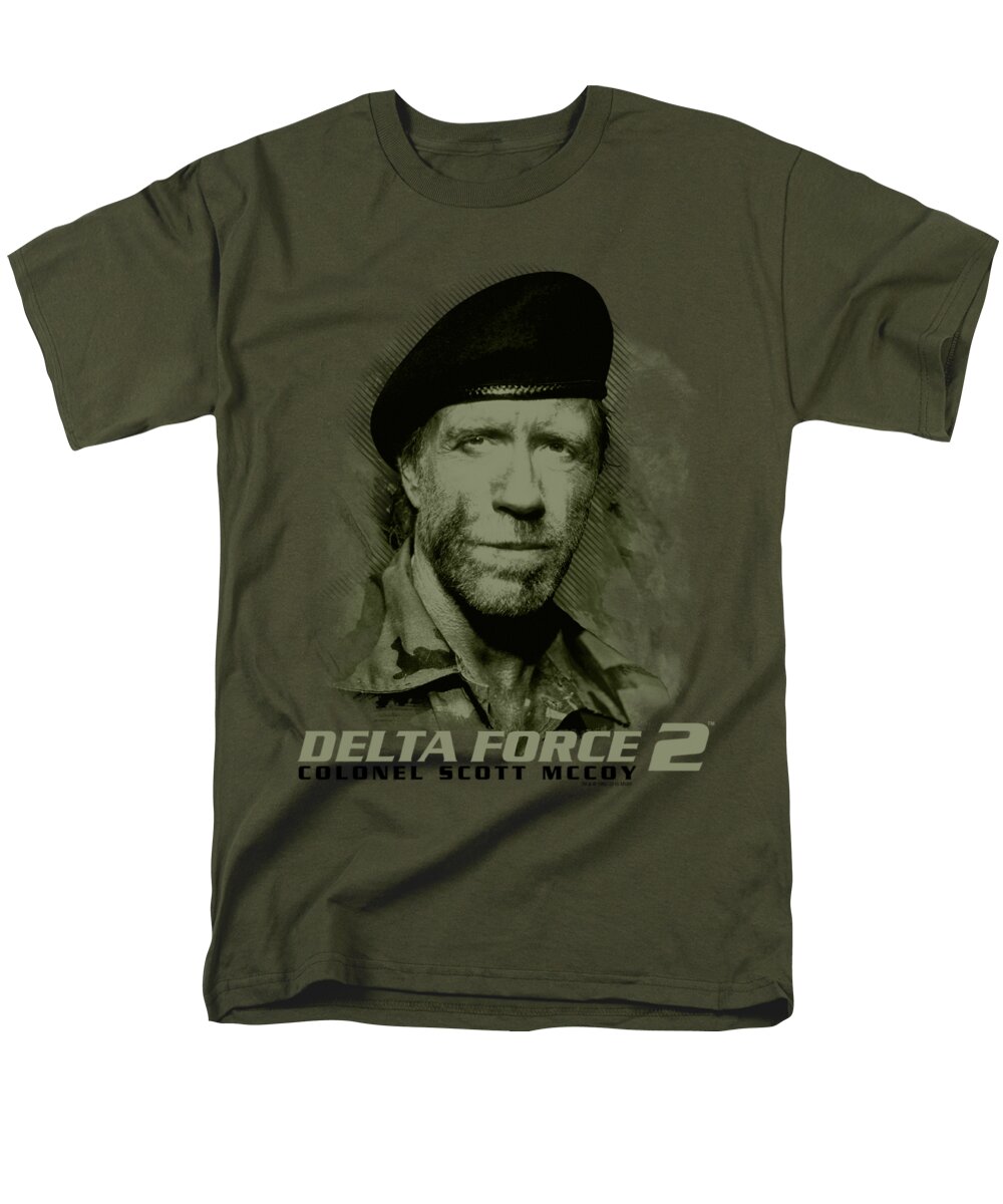 Men's T-Shirt (Regular Fit) featuring the digital art Delta Force 2 - You Can't See Me by Brand A