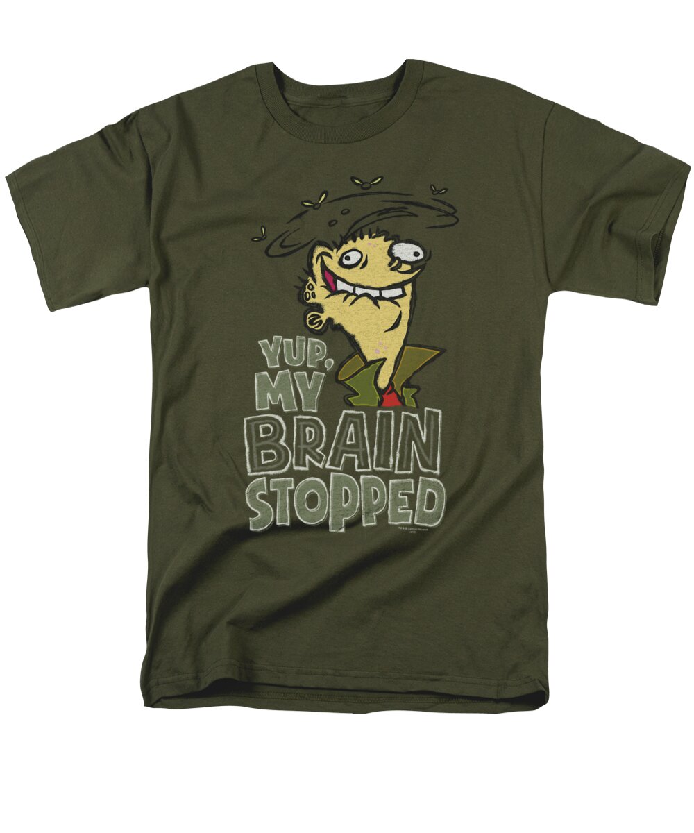 Ed Men's T-Shirt (Regular Fit) featuring the digital art Ed Edd N Eddy - Brain Dead Ed by Brand A