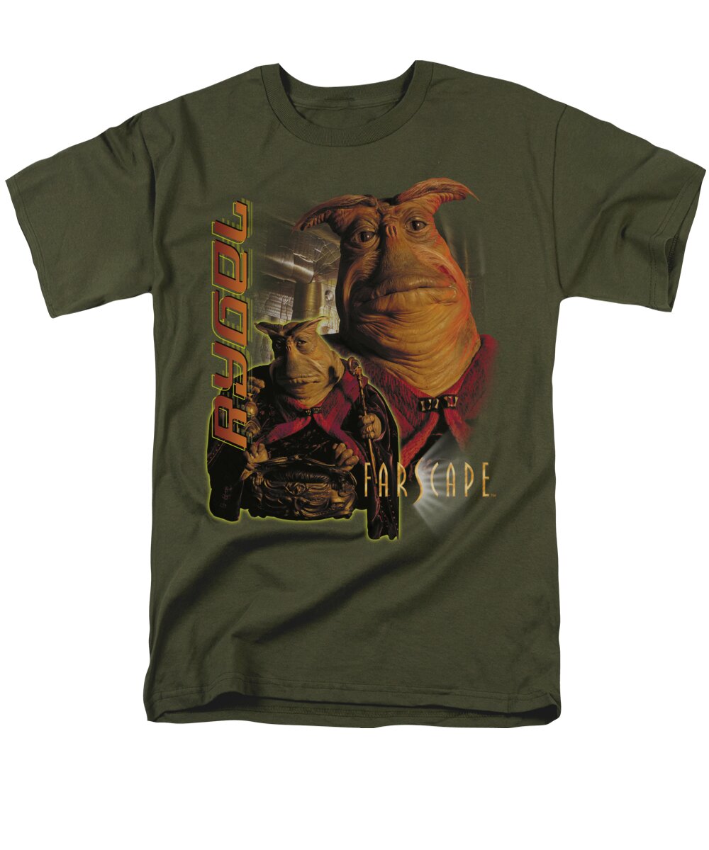 Farscape Men's T-Shirt (Regular Fit) featuring the digital art Farscape - Rygel by Brand A