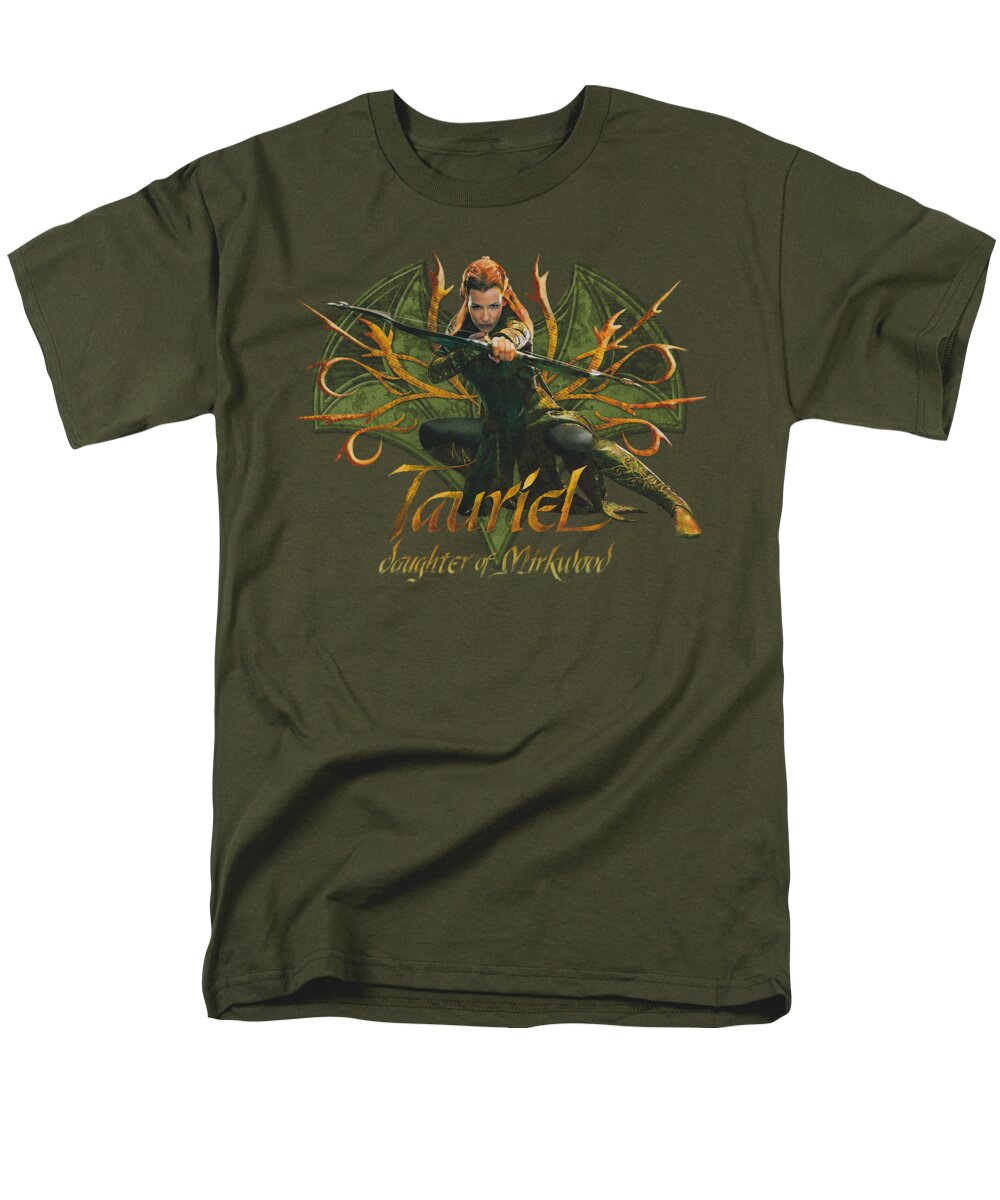 The Hobbit Men's T-Shirt (Regular Fit) featuring the digital art Hobbit - Tauriel by Brand A