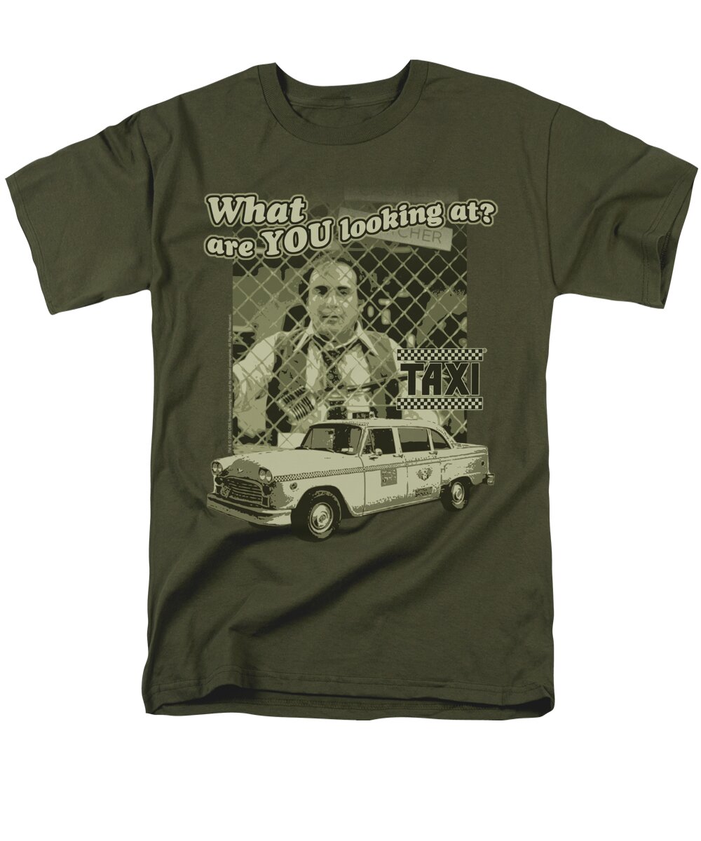 Taxi Men's T-Shirt (Regular Fit) featuring the digital art Taxi - Whats A Matta by Brand A
