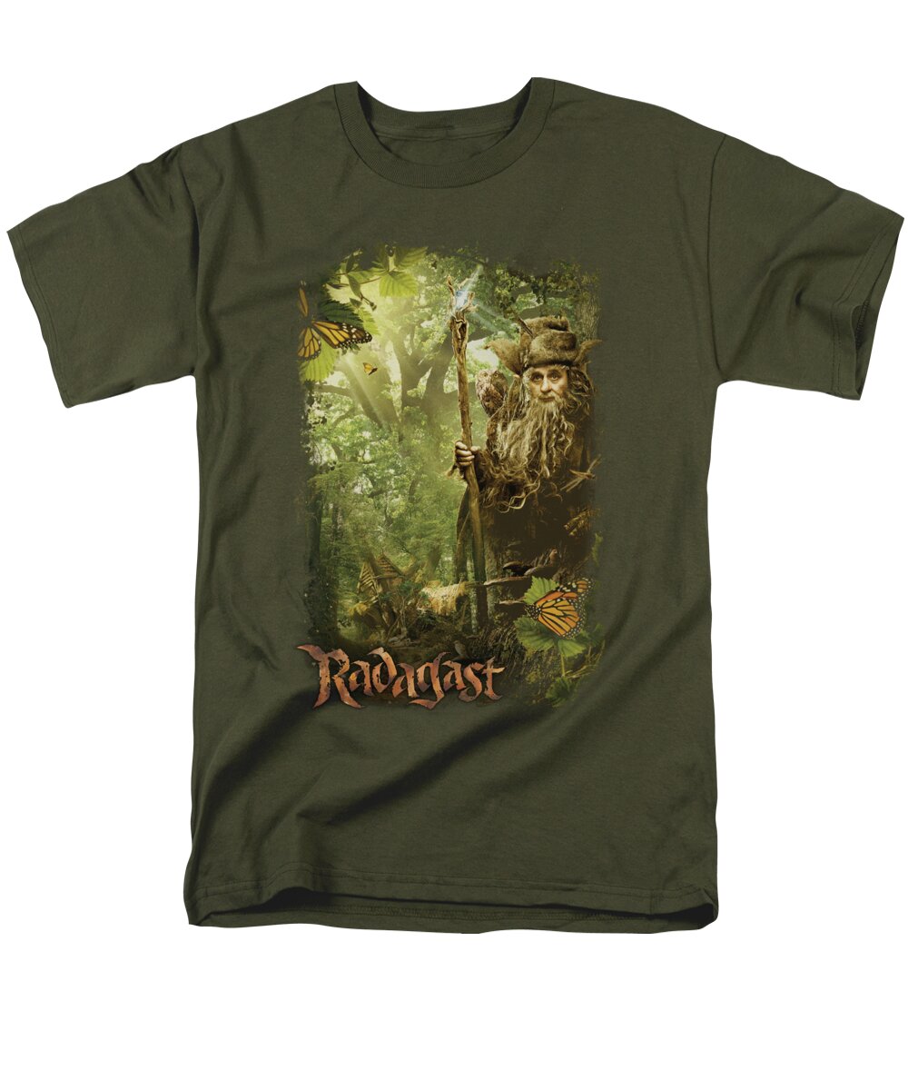 The Hobbit Men's T-Shirt (Regular Fit) featuring the digital art The Hobbit - In The Woods by Brand A