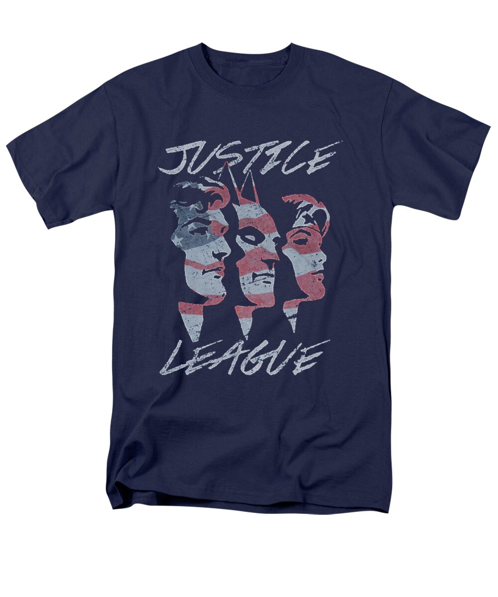 Justice League Of America Men's T-Shirt (Regular Fit) featuring the digital art Jla - Justice For America #1 by Brand A