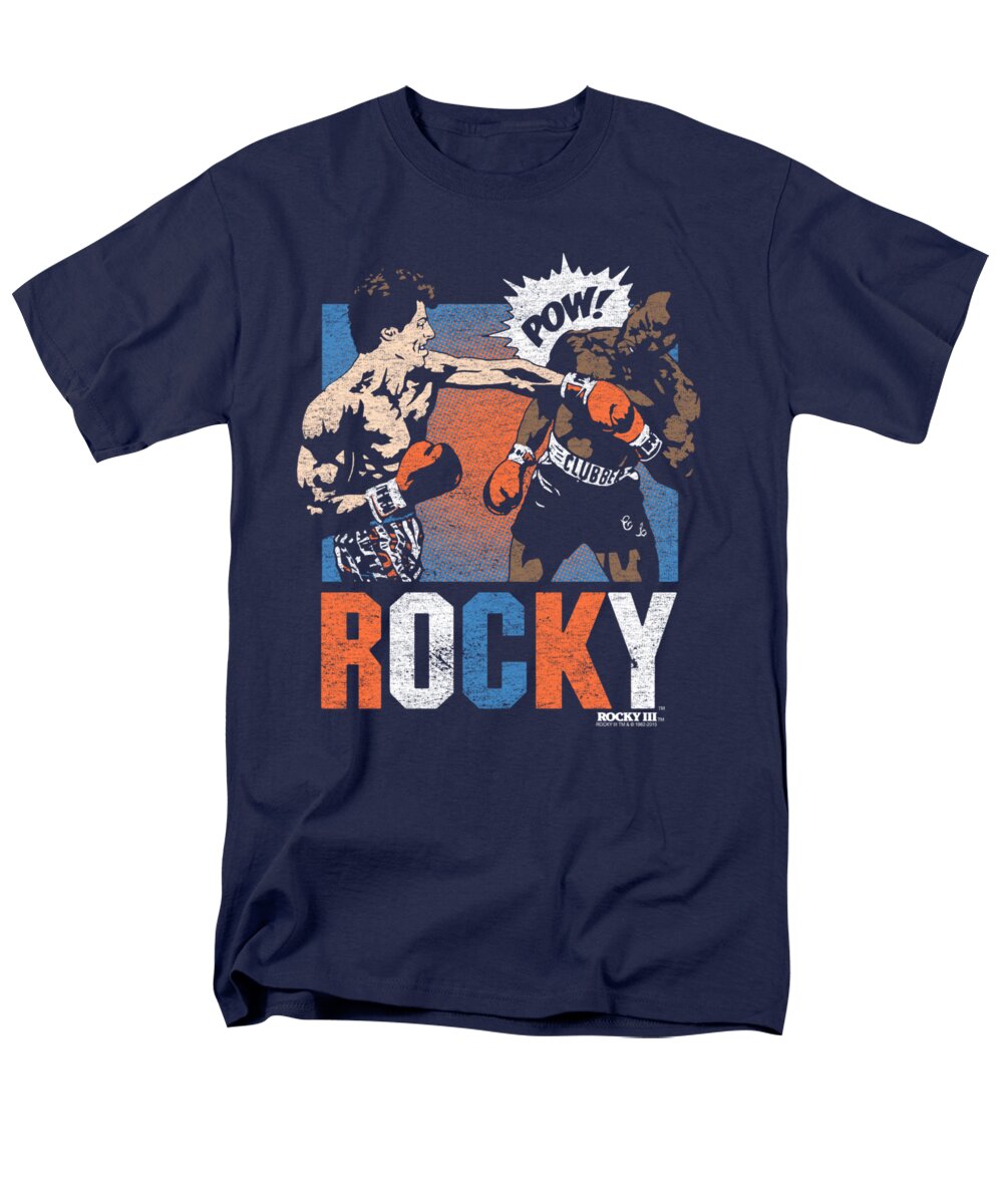  Men's T-Shirt (Regular Fit) featuring the digital art Rocky - Rocky Pow by Brand A