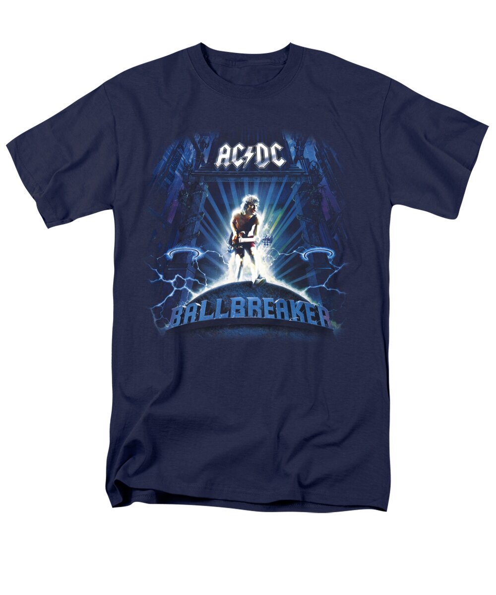 Ac/dc Men's T-Shirt (Regular Fit) featuring the digital art Acdc - Ballbreaker by Brand A