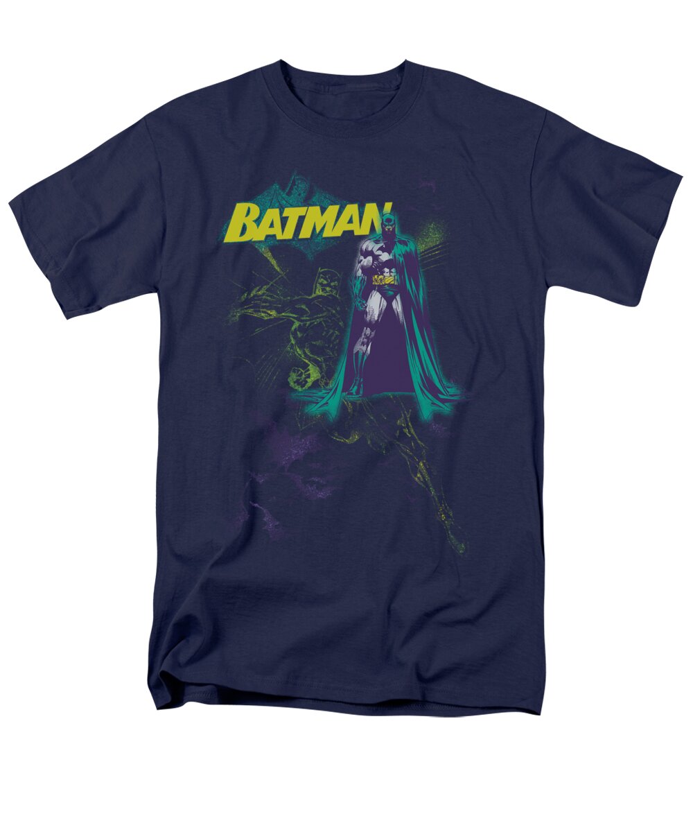 Batman Men's T-Shirt (Regular Fit) featuring the digital art Batman - Bat Spray by Brand A