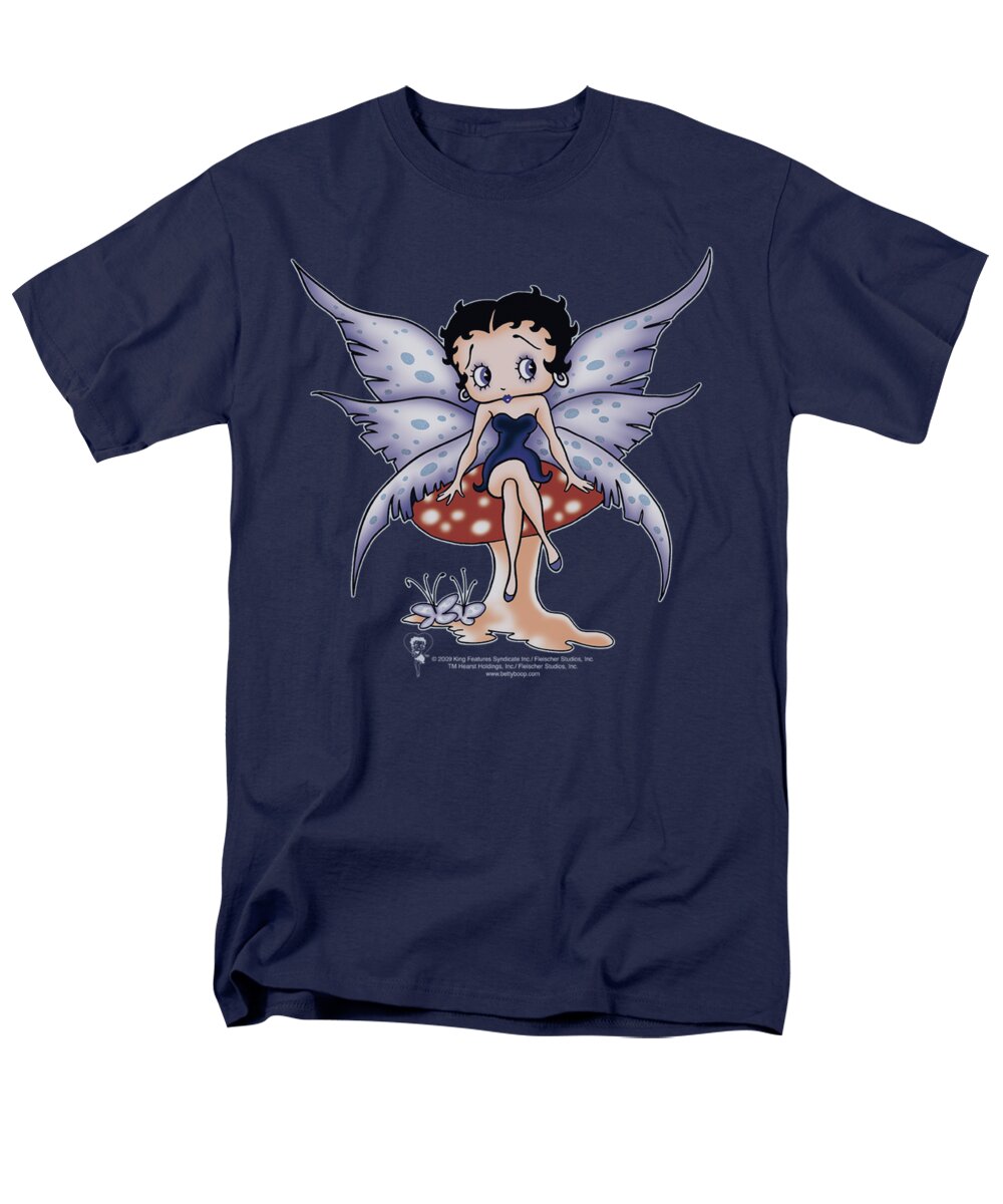 Betty Boop Men's T-Shirt (Regular Fit) featuring the digital art Boop - Mushroom Fairy by Brand A
