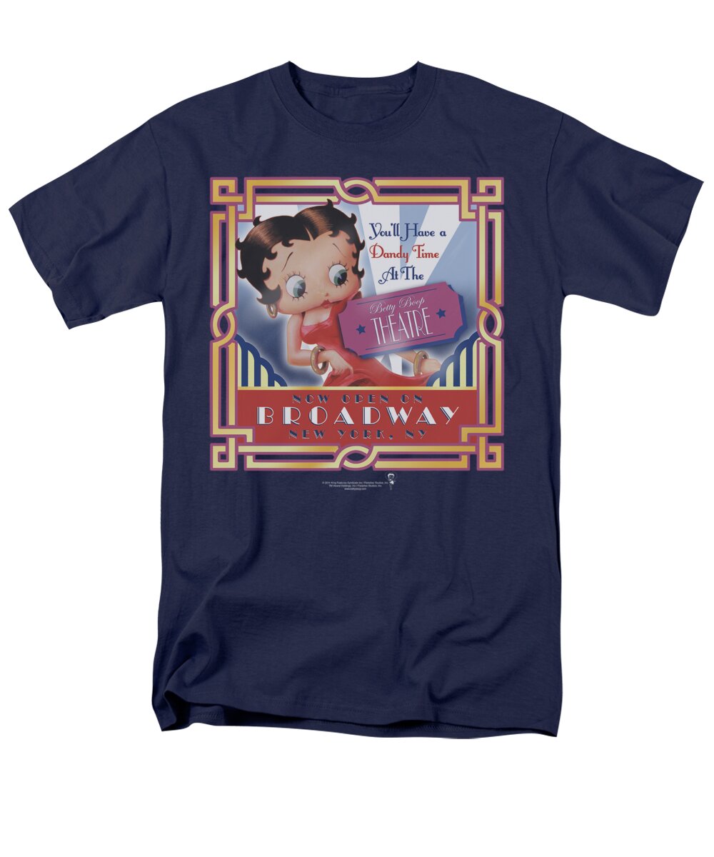 Betty Boop Men's T-Shirt (Regular Fit) featuring the digital art Boop - On Broadway by Brand A