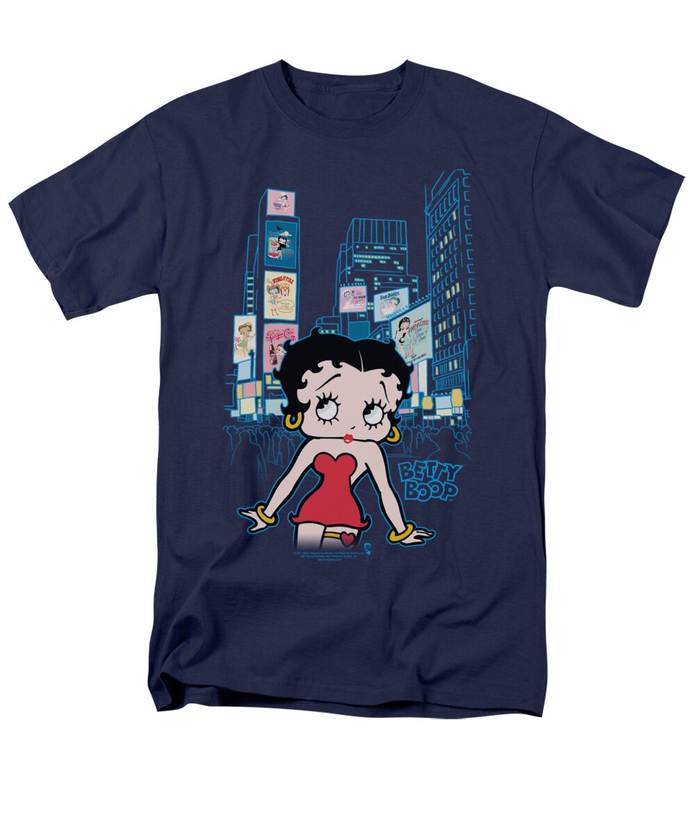 Betty Boop Men's T-Shirt (Regular Fit) featuring the digital art Boop - Square by Brand A