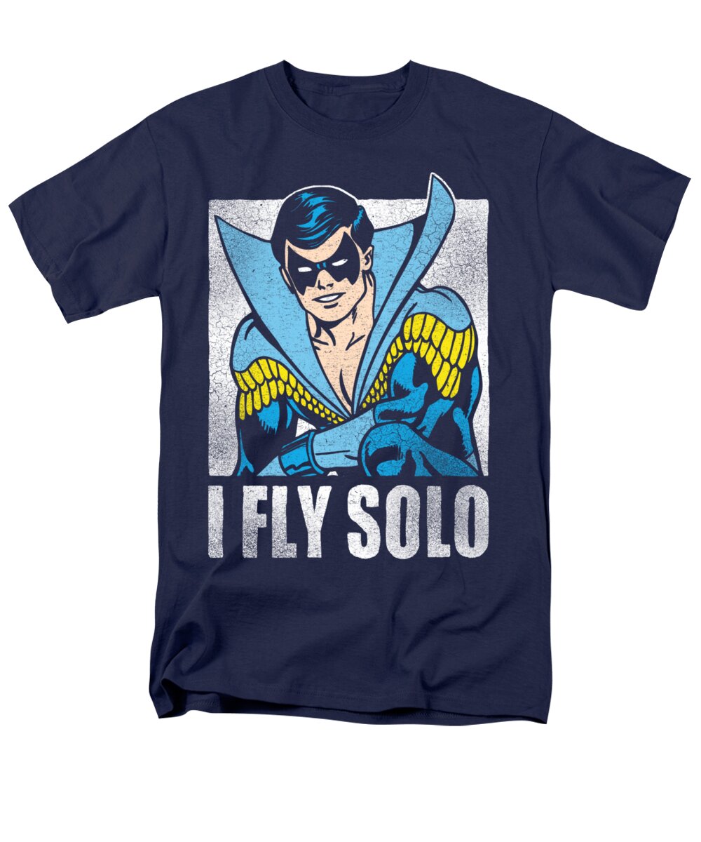  Men's T-Shirt (Regular Fit) featuring the digital art Dc - Fly Solo by Brand A