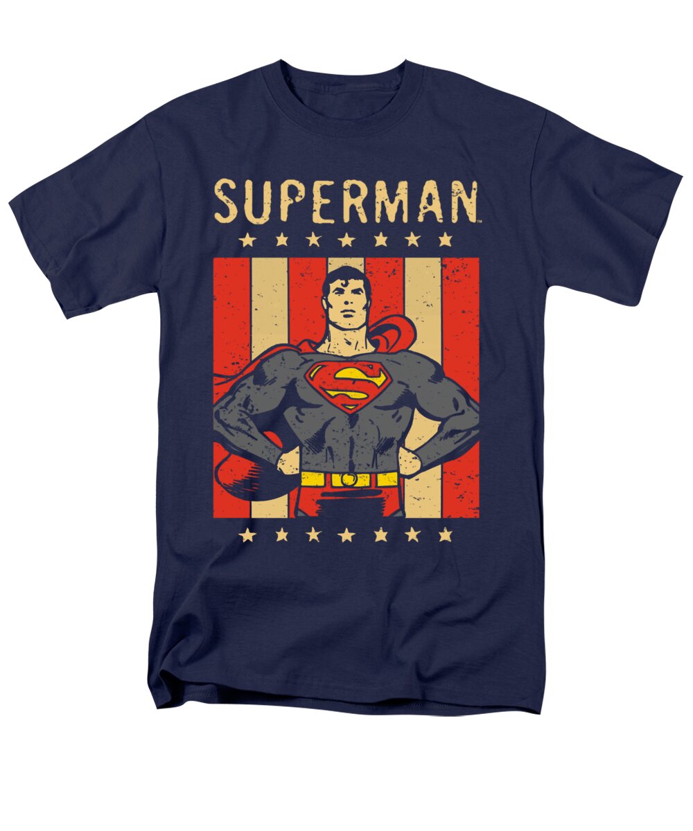  Men's T-Shirt (Regular Fit) featuring the digital art Dc - Retro Liberty by Brand A