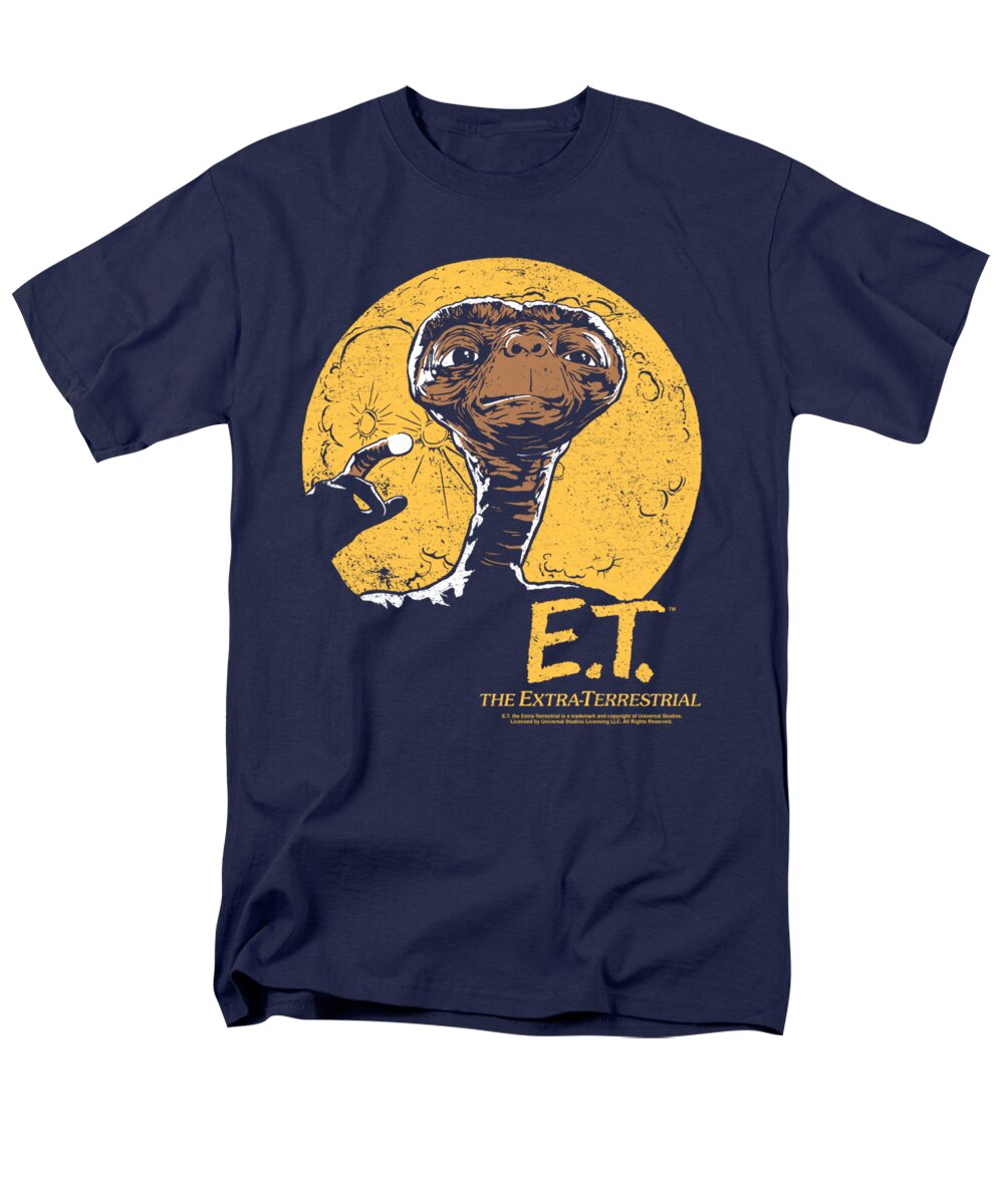  Men's T-Shirt (Regular Fit) featuring the digital art Et - Moon Frame by Brand A