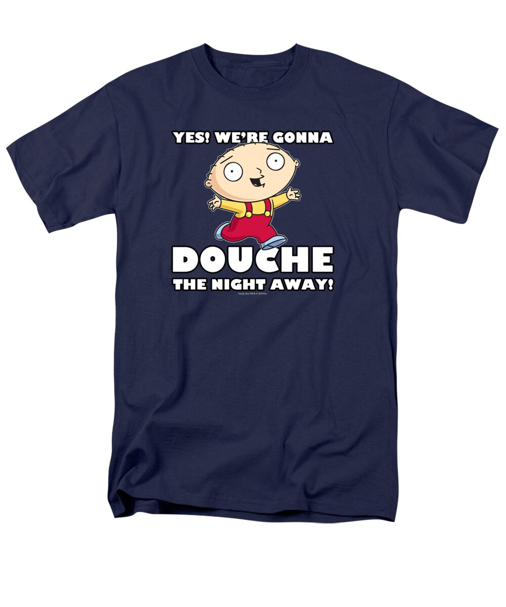  Men's T-Shirt (Regular Fit) featuring the digital art Family Guy - Douche The Night Away by Brand A