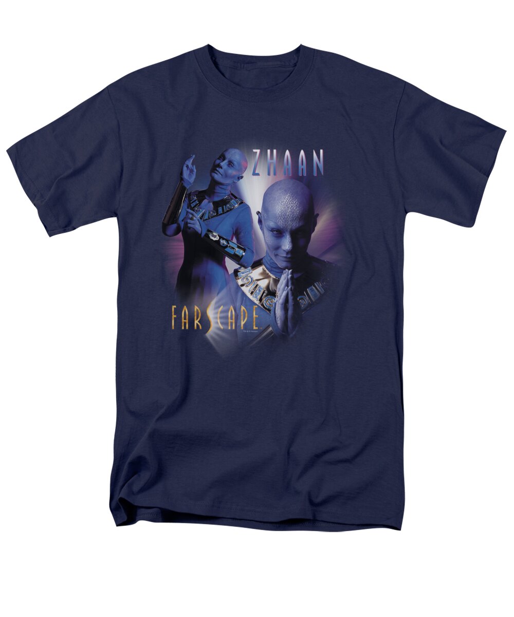 Farscape Men's T-Shirt (Regular Fit) featuring the digital art Farscape - Zhaan by Brand A