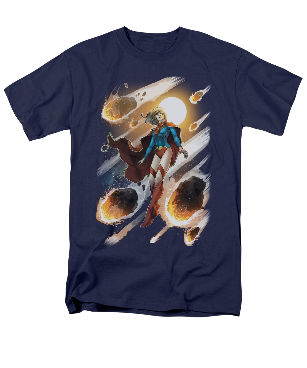 Justice League Of America Men's T-Shirt (Regular Fit) featuring the digital art Jla - Supergirl #1 by Brand A