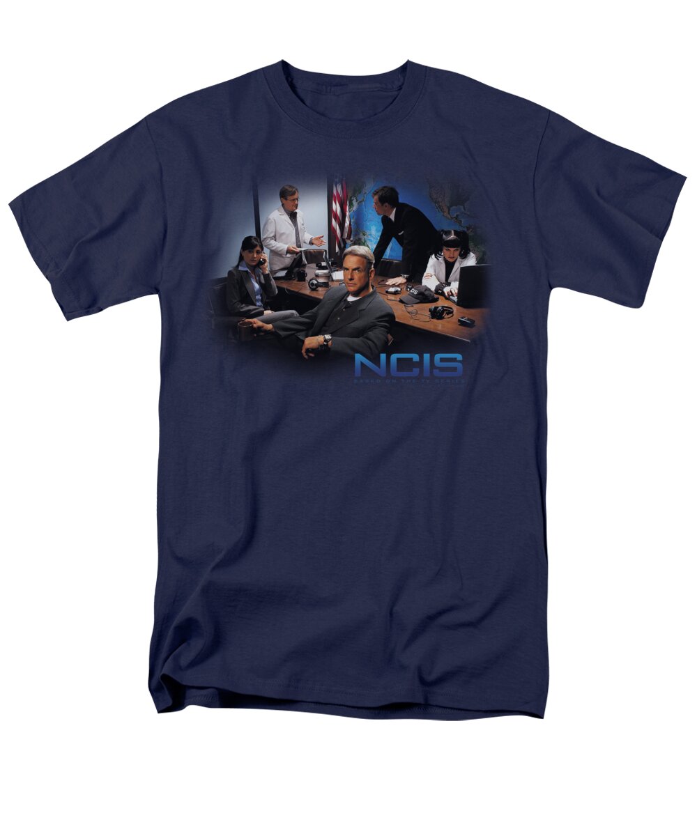 NCIS Men's T-Shirt (Regular Fit) featuring the digital art Ncis - Original Cast by Brand A