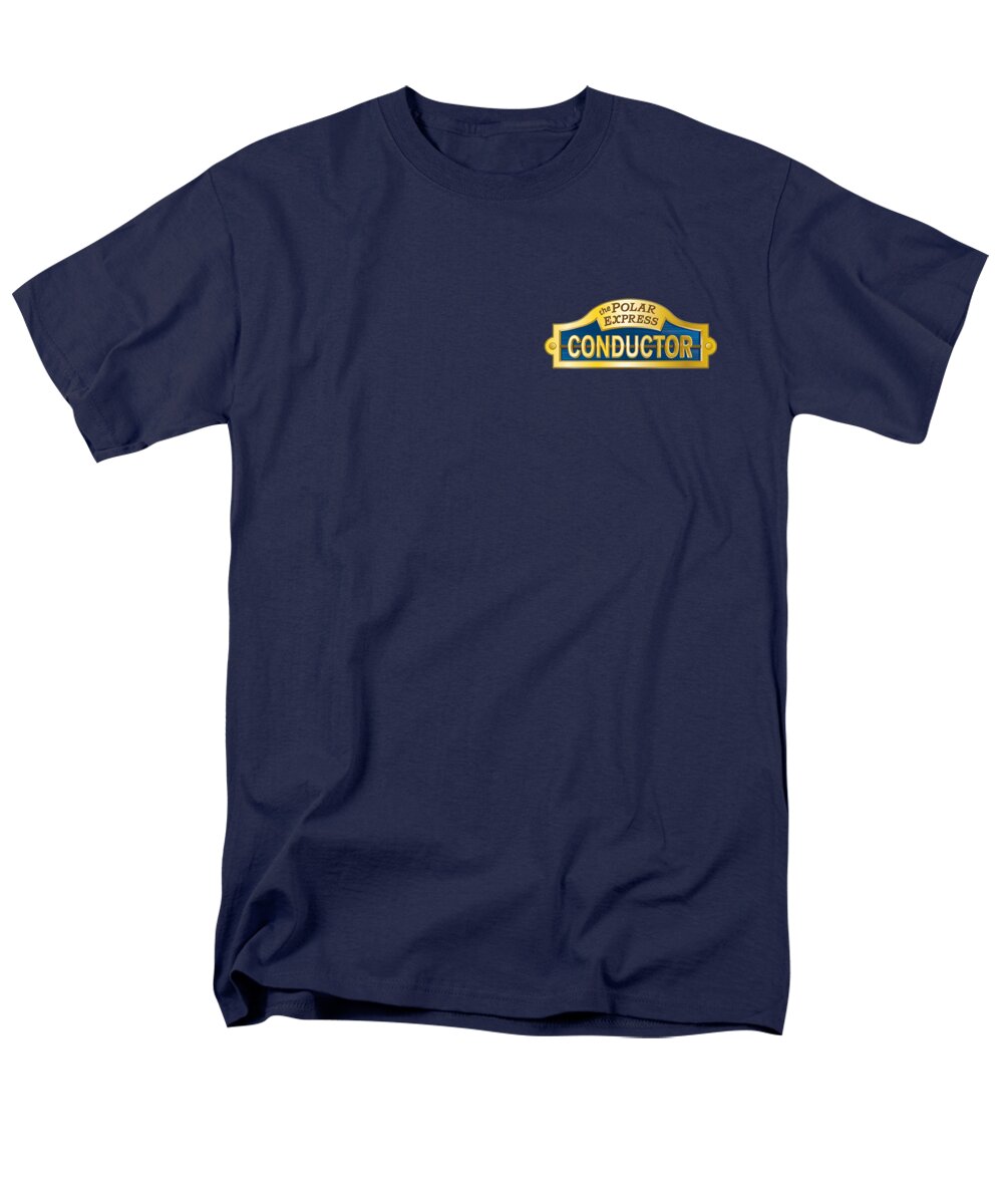 Polar Express Men's T-Shirt (Regular Fit) featuring the digital art Polar Express - Conductor by Brand A