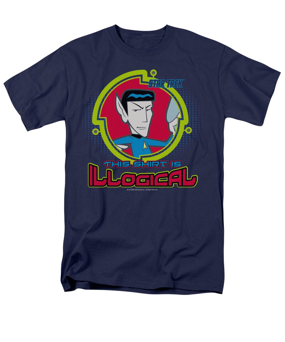 Star Trek Men's T-Shirt (Regular Fit) featuring the digital art Quogs - Illogical by Brand A