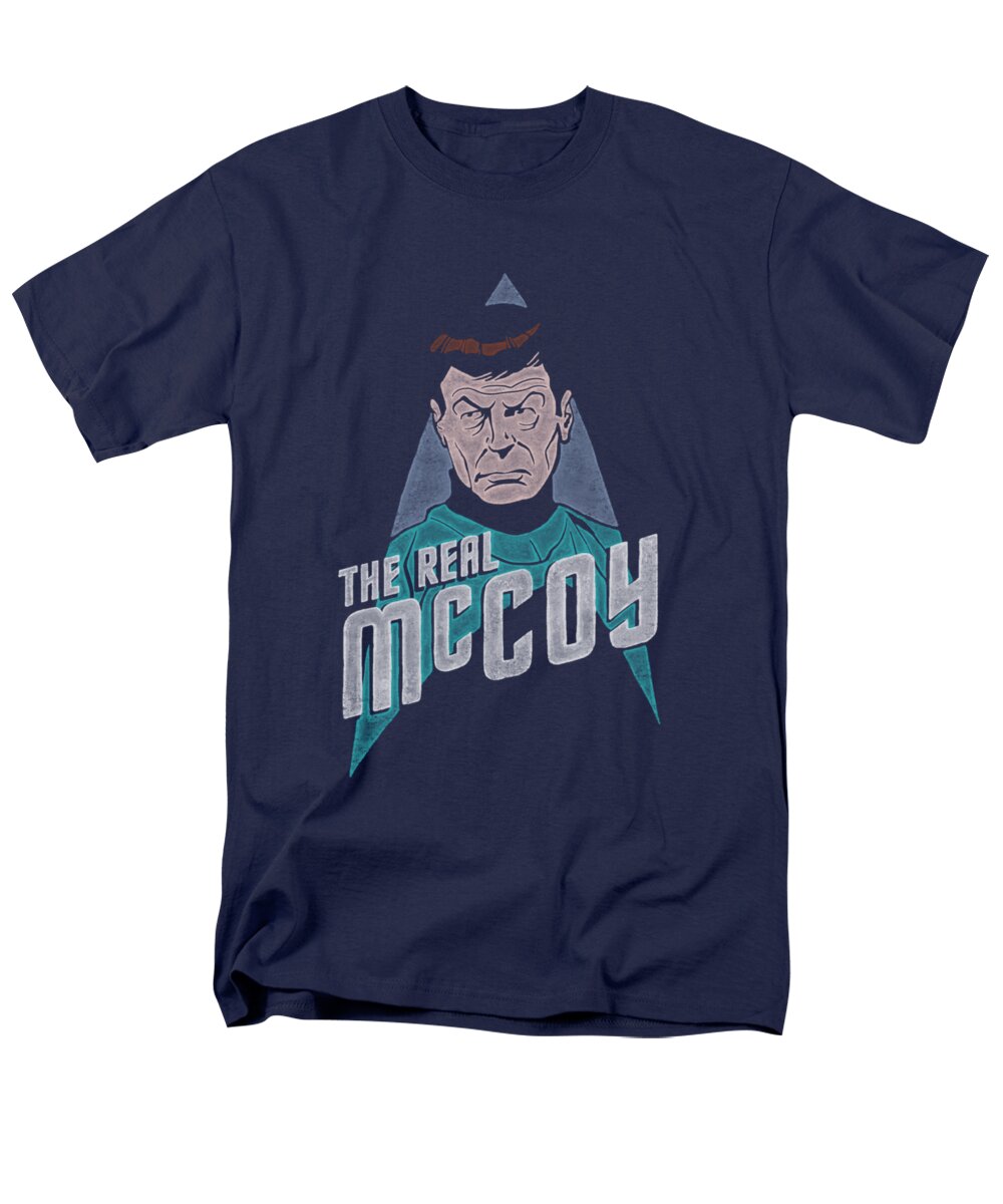 Star Trek Men's T-Shirt (Regular Fit) featuring the digital art Star Trek - The Real Mccoy by Brand A