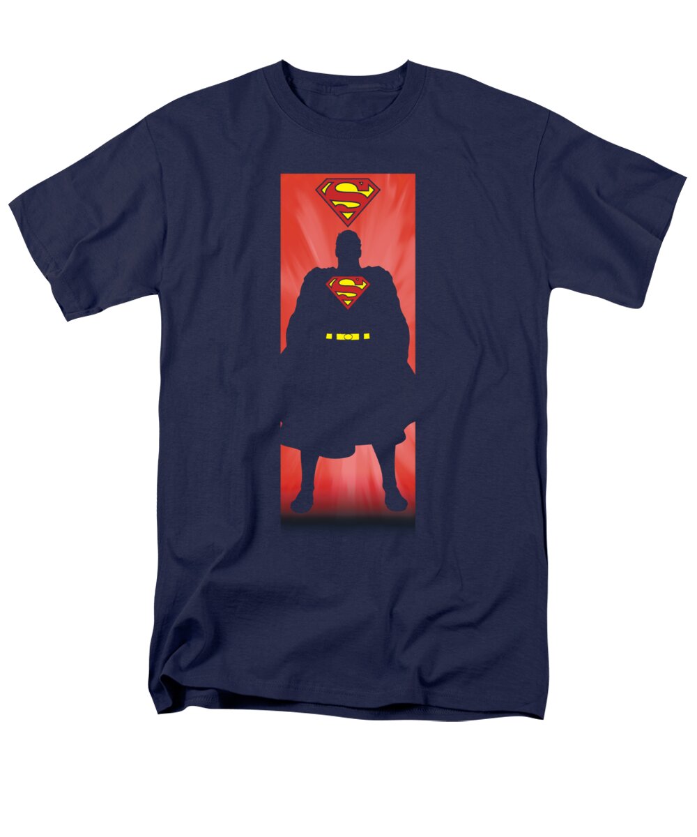  Men's T-Shirt (Regular Fit) featuring the digital art Superman - Block by Brand A