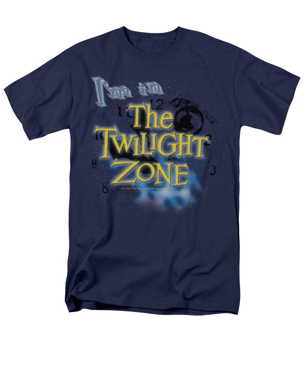 Twilight Zone Men's T-Shirt (Regular Fit) featuring the digital art Twilight Zone - I'm In The Twilight Zone by Brand A