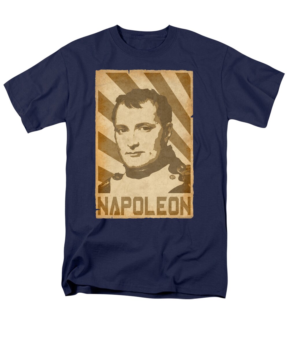 Napoleon Men's T-Shirt (Regular Fit) featuring the digital art Napoleon Retro Propaganda by Megan Miller