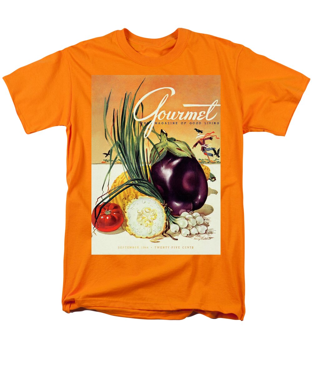Food Men's T-Shirt (Regular Fit) featuring the photograph A Gourmet Cover Of Vegetables by Henry Stahlhut