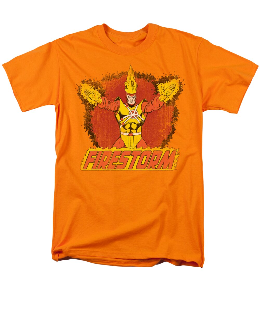 Dc Comics Men's T-Shirt (Regular Fit) featuring the digital art Dc - Ring Of Firestorm by Brand A