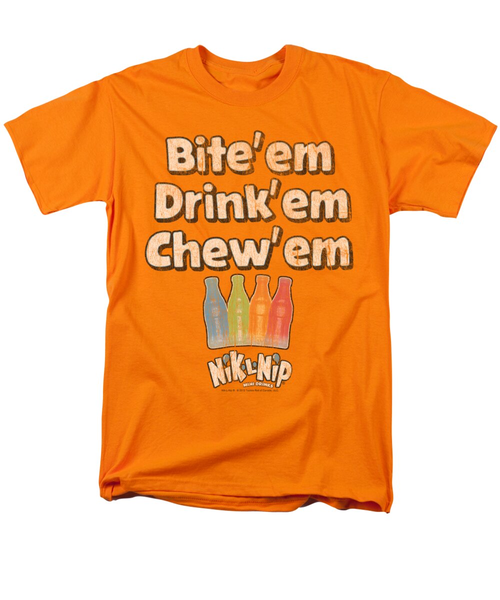 Dubble Bubble Men's T-Shirt (Regular Fit) featuring the digital art Dubble Bubble - Bite Drink Chew by Brand A
