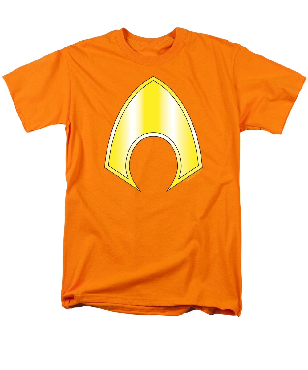  Men's T-Shirt (Regular Fit) featuring the digital art Jla - Aquaman Logo by Brand A