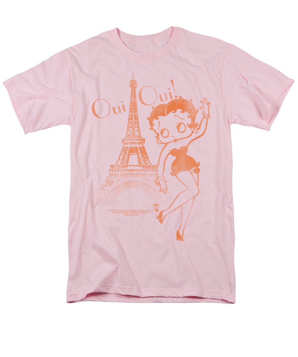 Betty Boop Men's T-Shirt (Regular Fit) featuring the digital art Boop - Oui Oui by Brand A