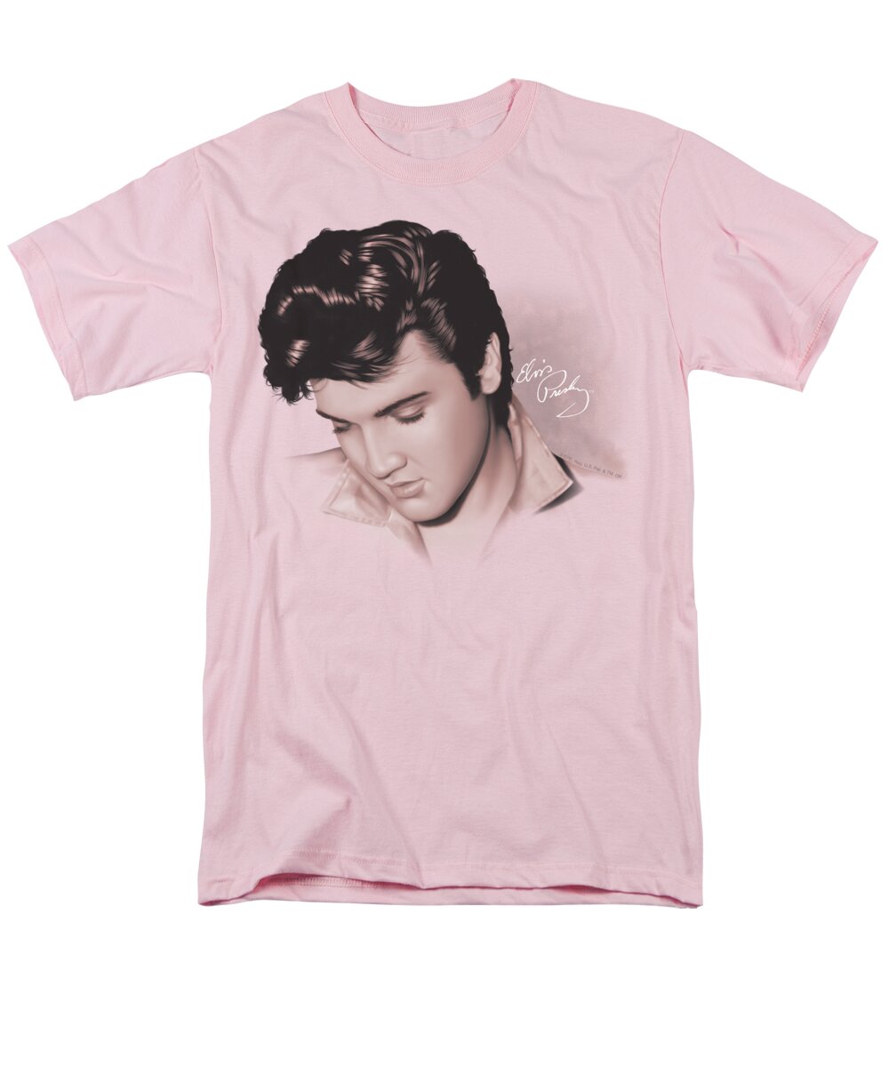  Men's T-Shirt (Regular Fit) featuring the digital art Elvis - Looking Down by Brand A
