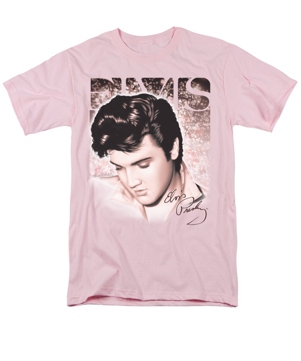  Men's T-Shirt (Regular Fit) featuring the digital art Elvis - Star Light by Brand A
