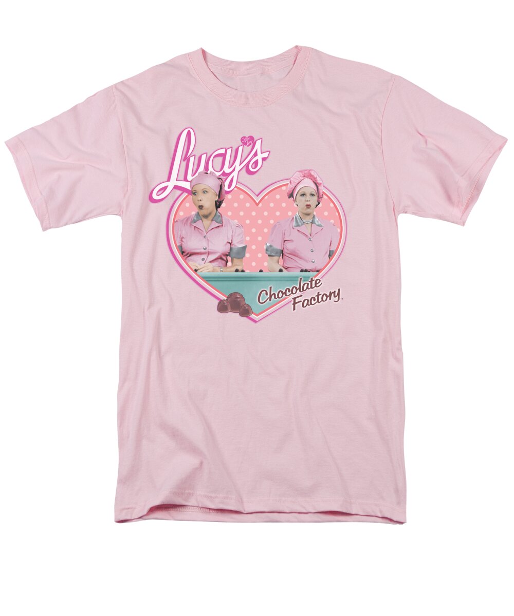 I Love Lucy Men's T-Shirt (Regular Fit) featuring the digital art Lucy - Chocolate Factory by Brand A