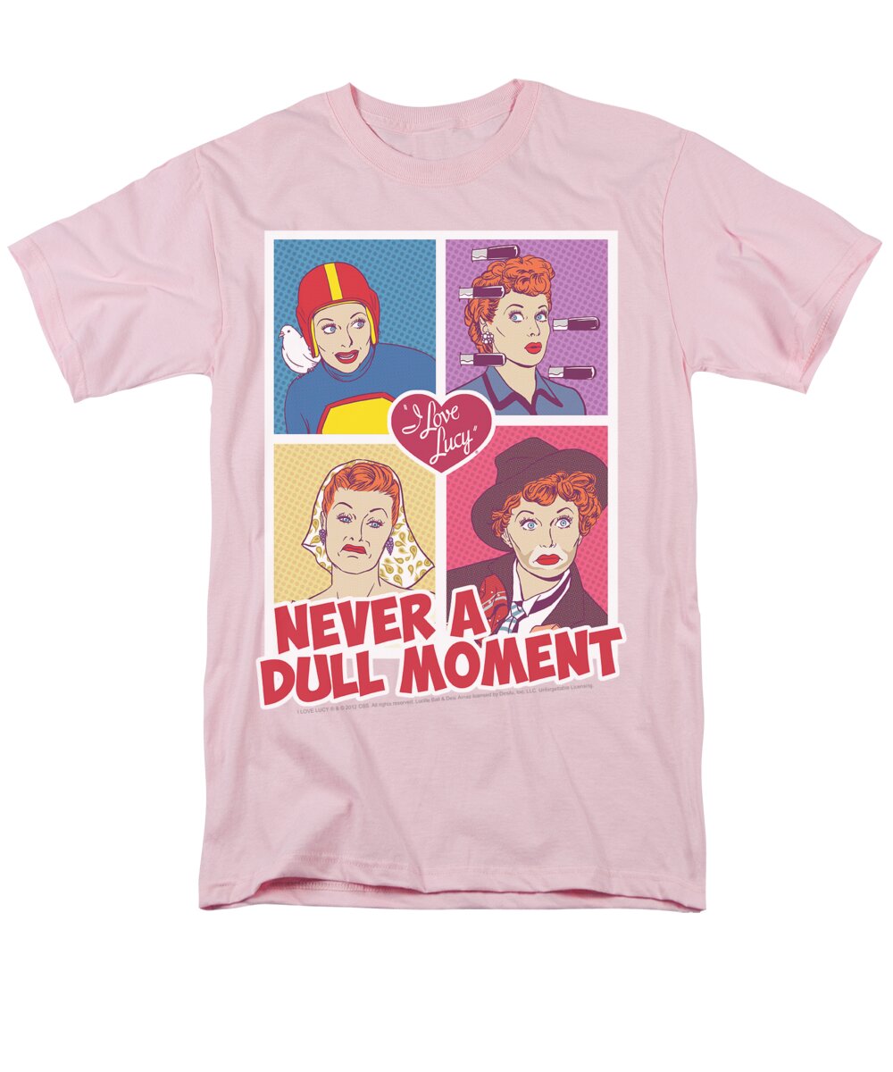 I Love Lucy Men's T-Shirt (Regular Fit) featuring the digital art Lucy - Panels by Brand A