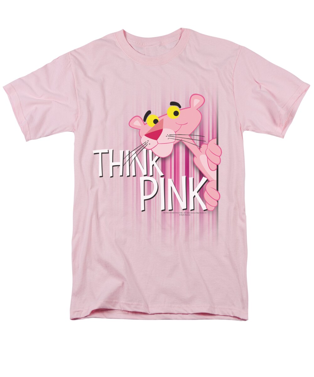  Men's T-Shirt (Regular Fit) featuring the digital art Pink Panther - Think Pink by Brand A